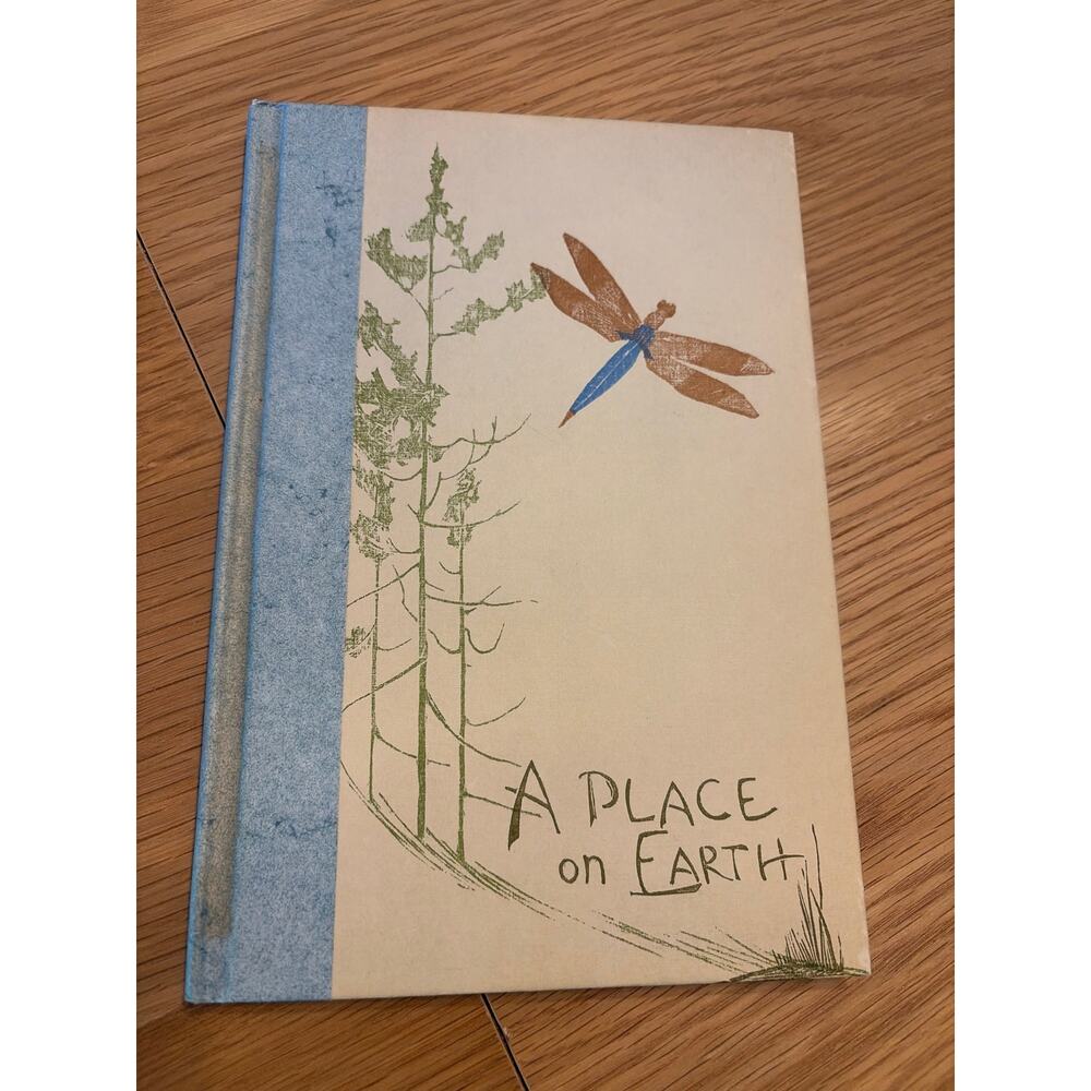 A Place On Earth Gwen Frostic 1962  HC Block Print Poetry Presscraft Papers